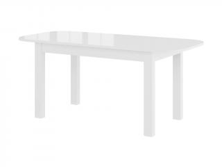 Jídelní stůl rozkládací - REA, 140x80, lesklá bílá