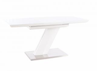 Jídelní stůl rozkládací - TORONTO, 120x80, matná bílá