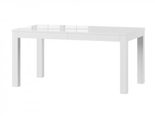 Jídelní stůl rozkládací - VENUS, 160x90, lesklá bílá