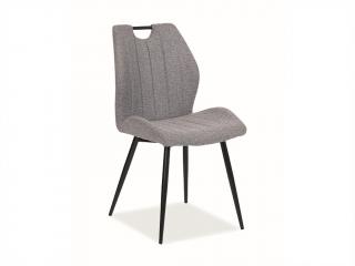 Jídelní židle - ARCO, kovové nohy, šedá