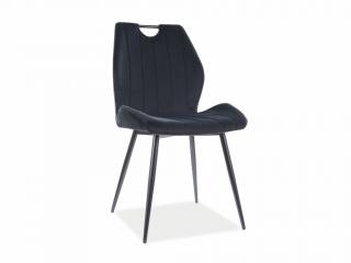 Jídelní židle - ARCO Velvet, různé barvy na výběr Čalounění: černá (Bluvel 19)