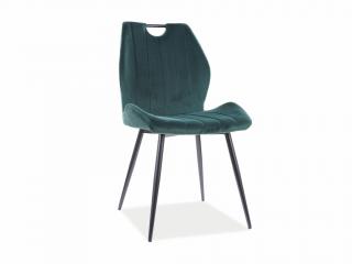 Jídelní židle - ARCO Velvet, různé barvy na výběr Čalounění: zelená (Bluvel 78)