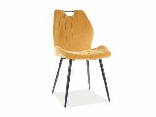 Jídelní židle - ARCO Velvet, různé barvy na výběr Čalounění: žlutá (Bluvel 68)