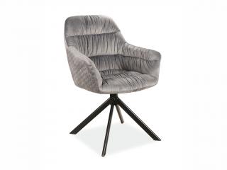 Jídelní židle - ASTORIA Velvet, různé barvy na výběr Čalounění: světle šedá (Bluvel 14)