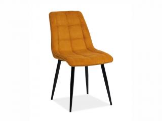 Jídelní židle - CHIC SZTRUKS, různé barvy na výběr Čalounění: curry (Fjord 66)