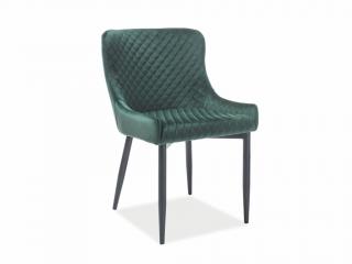 Jídelní židle - COLIN B Velvet, různé barvy na výběr Čalounění: zelená (Bluvel 78)