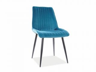 Jídelní židle - KIM Velvet, různé barvy na výběr Čalounění: tyrkysová (Bluvel 85)