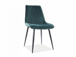 Jídelní židle - KIM Velvet, různé barvy na výběr Čalounění: zelená (Bluvel 78)