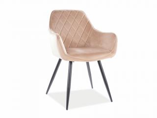 Jídelní židle - LINEA Velvet, různé barvy na výběr Čalounění: béžová (Bluvel 28)