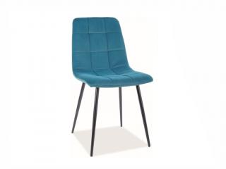 Jídelní židle - MILA Matt Velvet, různé barvy na výběr Čalounění: tyrkysová (77)