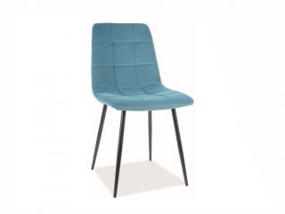 Jídelní židle - MILA Matt Velvet, různé barvy na výběr Čalounění: zelená (75)