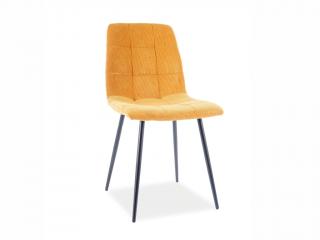 Jídelní židle - MILA SZTRUKS, různé barvy na výběr Čalounění: curry (Fjord 66)