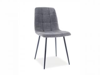 Jídelní židle - MILA SZTRUKS, různé barvy na výběr Čalounění: šedá (Fjord 15)