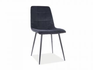 Jídelní židle - MILA Velvet, různé barvy na výběr Čalounění: černá (Bluvel 19)