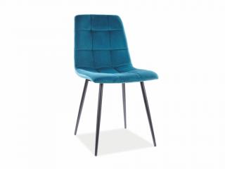 Jídelní židle - MILA Velvet, různé barvy na výběr Čalounění: tyrkysová (Bluvel 85)