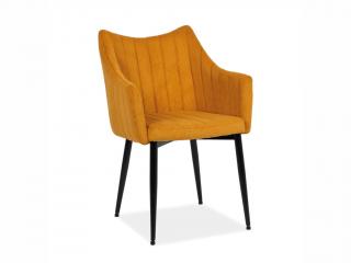 Jídelní židle - MONTE SZTRUKS, různé barvy na výběr Čalounění: curry (Fjord 66)