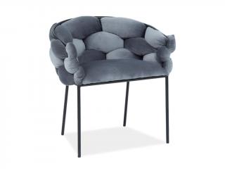 Jídelní židle - NORTE Velvet, různé barvy na výběr Čalounění: šedá (tap.14)