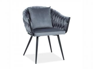 Jídelní židle - NUVO Velvet, různé barvy na výběr Čalounění: šedá (tap.14)