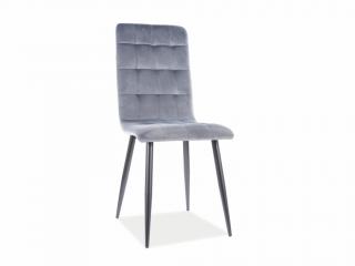 Jídelní židle - OTTO Velvet, různé barvy na výběr Čalounění: světle šedá (Bluvel 14)