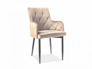 Jídelní židle - RICARDO B Velvet, různé barvy na výběr Čalounění: béžová (Bluvel 28)