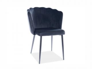 Jídelní židle - ROKSANA Velvet, různé barvy na výběr Čalounění: černá (Bluvel 19)