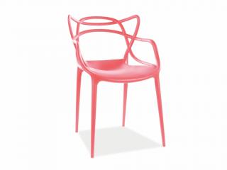 Jídelní židle - TOBY, různé barvy na výběr Sedák: červený (plast)