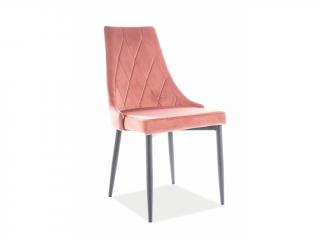 Jídelní židle - TRIX B Velvet, různé barvy na výběr Čalounění: růžová (Bluvel 52)