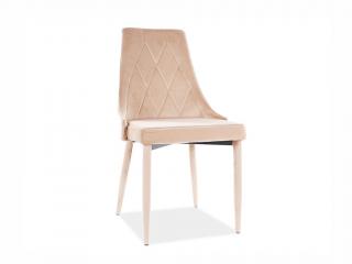 Jídelní židle - TRIX Velvet, různé barvy na výběr Čalounění: béžová (Bluvel 28)