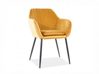 Jídelní židle - WENUS Velvet, různé barvy na výběr Čalounění: žlutá (Bluvel 68)