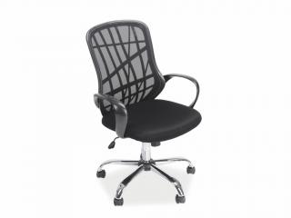 Kancelářská židle - DEXTER, čalouněná, různé barvy na výběr Čalounění: černá