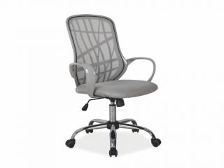 Kancelářská židle - DEXTER, čalouněná, různé barvy na výběr Čalounění: šedá