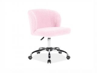 Kancelářská židle - DOLLY, čalouněná, různé barvy na výběr Čalounění: růžová