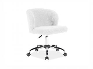 Kancelářská židle - DOLLY, čalouněná, různé barvy na výběr Čalounění: světle šedá