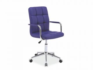 Kancelářská židle - Q-022, ekokůže, různé barvy na výběr Čalounění: fialová (ekokůže)