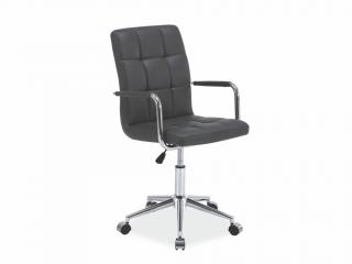 Kancelářská židle - Q-022, ekokůže, různé barvy na výběr Čalounění: šedá (ekokůže)