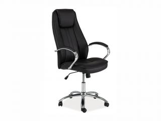 Kancelářská židle - Q-036, ekokůže, černá