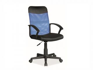 Kancelářská židle - Q-702, čalouněná, různé barvy na výběr Čalounění: modrá