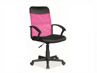Kancelářská židle - Q-702, čalouněná, různé barvy na výběr Čalounění: růžová