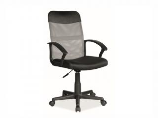 Kancelářská židle - Q-702, čalouněná, různé barvy na výběr Čalounění: šedá