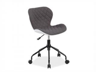Kancelářská židle - RINO, čalouněná, různé barvy na výběr Čalounění: šedá