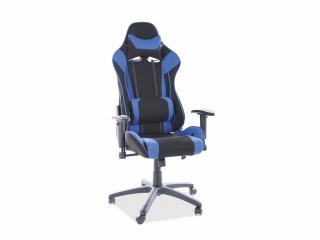 Kancelářská židle - VIPER, čalouněná, různé barvy na výběr Čalounění: černá/modrá