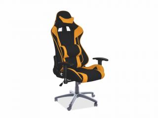 Kancelářská židle - VIPER, čalouněná, různé barvy na výběr Čalounění: černá/žlutá