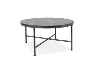 Konferenční stolek - AMULET, černý mramor/černá