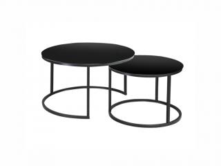 Konferenční stolek - ATLANTA D, černá/matná černá