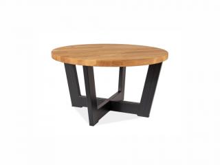 Konferenční stolek - CONO B, masivní dub/černá