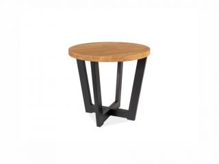 Konferenční stolek - CONO C, masivní dub/černá