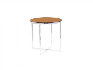Konferenční stolek - CRYSTAL B, jantar/stříbrná