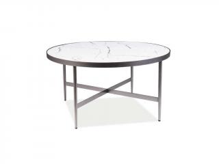 Konferenční stolek - DOLORES B, mramor/šedá