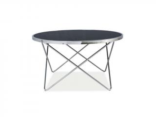 Konferenční stolek - FABIA B, černá/chrom