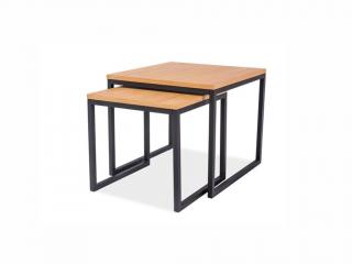 Konferenční stolek - LARGO Duo, dub/černá